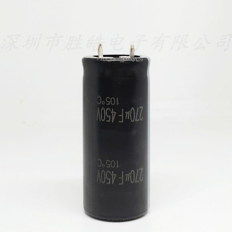 (2PCS) 450V270Uf ปริมาณ: 30X30mm 450V270uF อลูมิเนียม Electrolytic Capacitors คุณภาพสูง