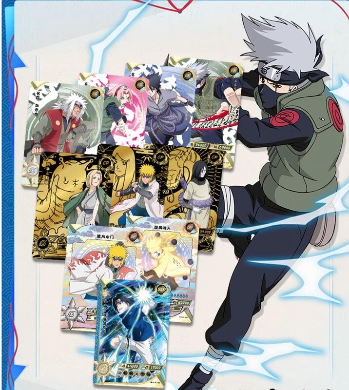 حقيقية KAYOU ناروتو بطاقات الجندي الفصل جميع الفصول كاملة يعمل سلسلة أنيمي شخصية جمع بطاقة لعب اطفال مجموعة
