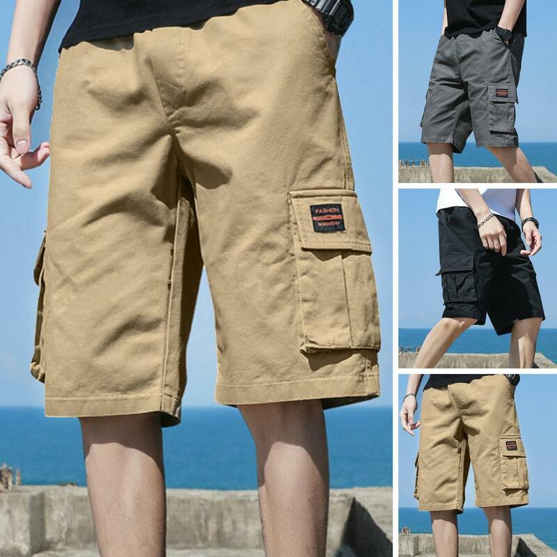 Pantaloncini estivi da uomo pantaloncini Cargo da uomo traspiranti con elastico in vita Multi tasche per pantaloncini da uomo Streetwear sportivi estivi