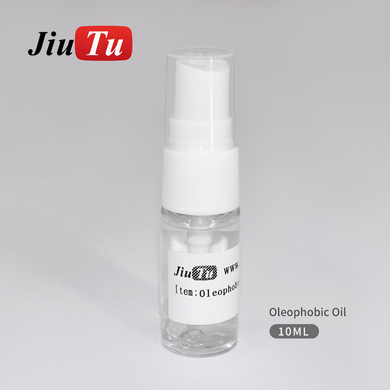 Aceite OLEOFÓBICO para máquina pulidora, botella pulverizadora para eliminación de arañazos de teléfono, solución antihuellas dactilares, 10ML