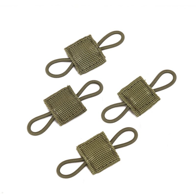 Pack of 4 Tactical Gear Holder Clip Molle Webbing Retainer Elastic Binding Ribbon Buckle for Tactical Vests Backpacks Bags
