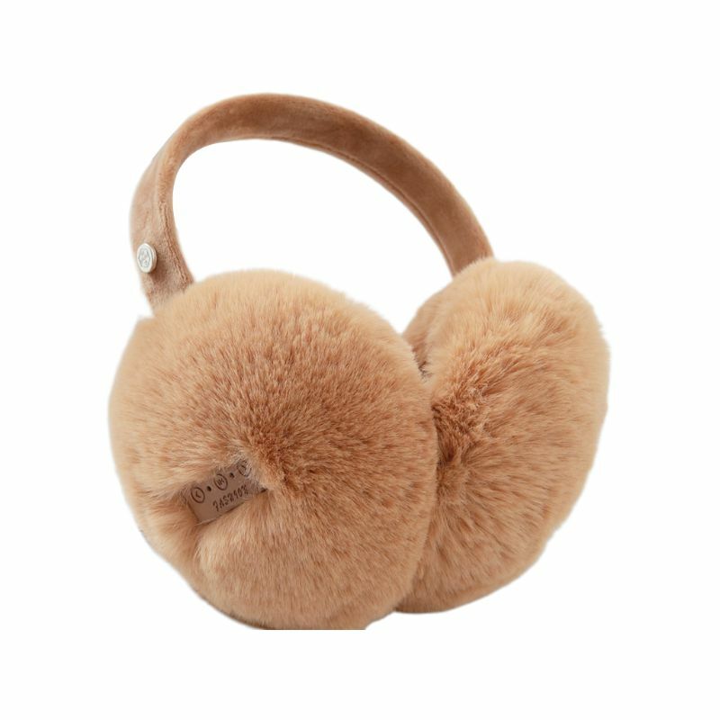 Protetores orelha unissex, quentes, compatíveis com sem fio, cor sólida, pelúcia, dobrável, para ouvir música,
