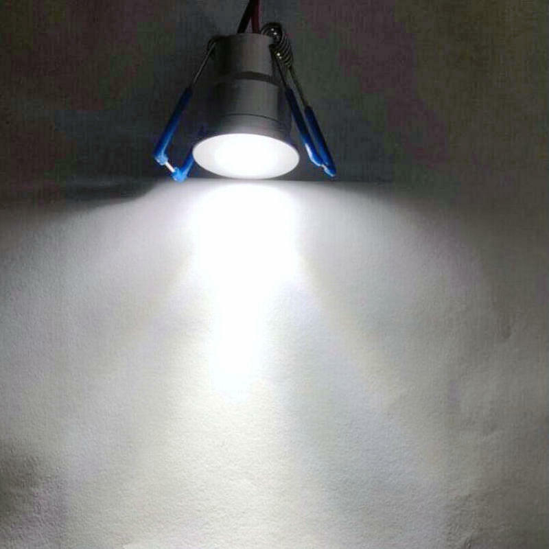 3W AC220-240V DC12V Dimmable Mini LED Downlight Extérieur Jardin HOCorridor Plafond Spot Ampoule Lampe SPA Sauna Éclairage