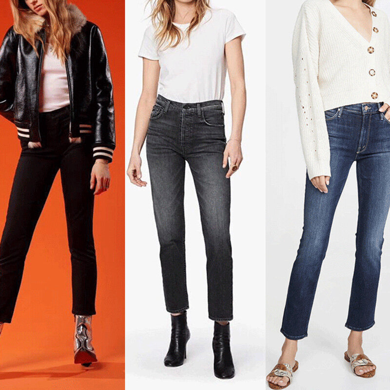 Женские джинсы, повседневные брюки с прямыми штанинами, женские джинсовые брюки до щиколотки