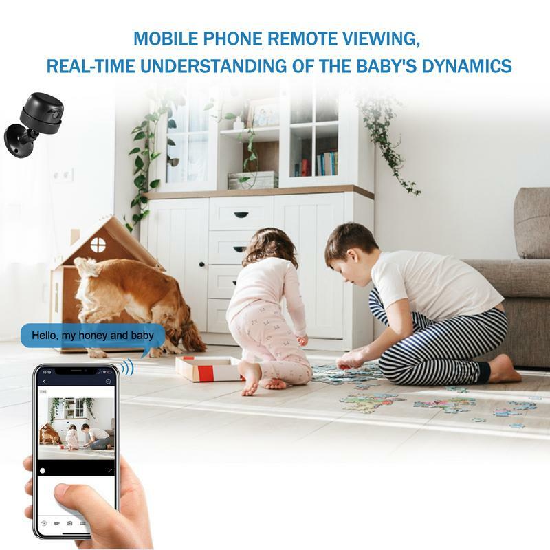 Monitor de vídeo inalámbrico para bebé, cámara de seguridad de alta resolución, visión nocturna, detección de movimiento, Audio bidireccional, Monitor para mascotas