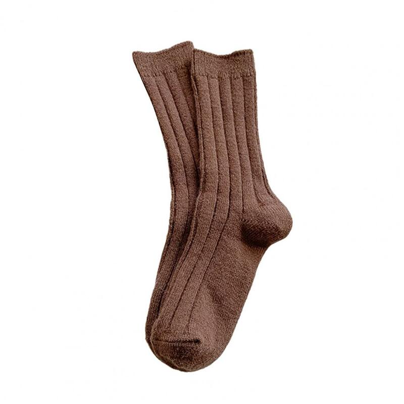 Wool Socks Soft Socks Cozy Vintage Japanese Style Women's Winter Socks Thick Knitted Soft Warm with High Elasticity Anti-slip