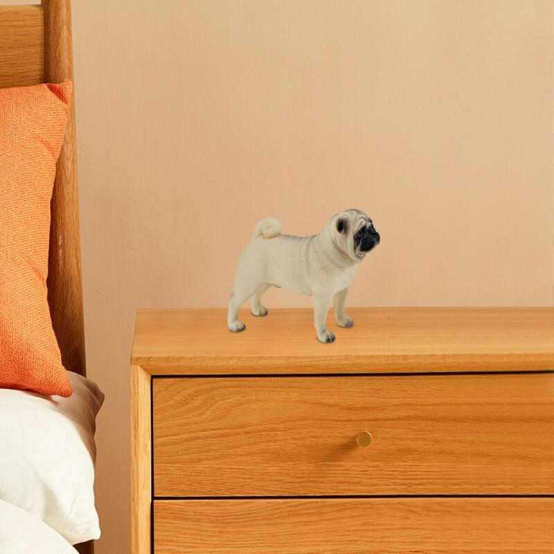 Figurine l'inventaire de chien chinois Shar Pei, jouet réaliste, 2.36 pouces de haut
