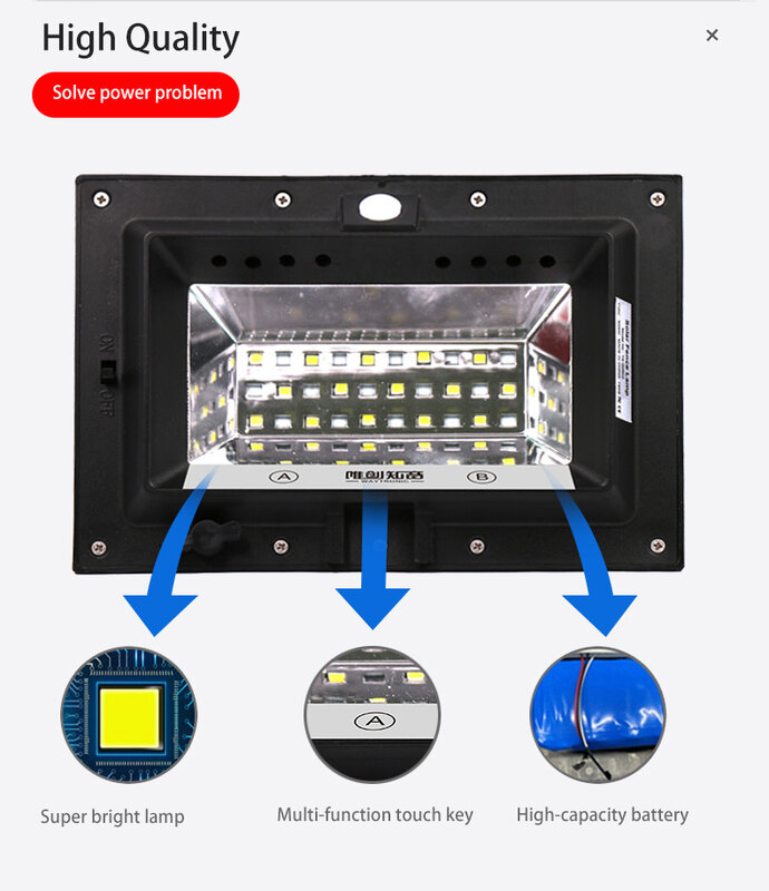 야외 블루투스 스피커, 모션 센서 보안 LED 조명, IPX5 방수 태양광 램프, 음성 플레이어 사운드