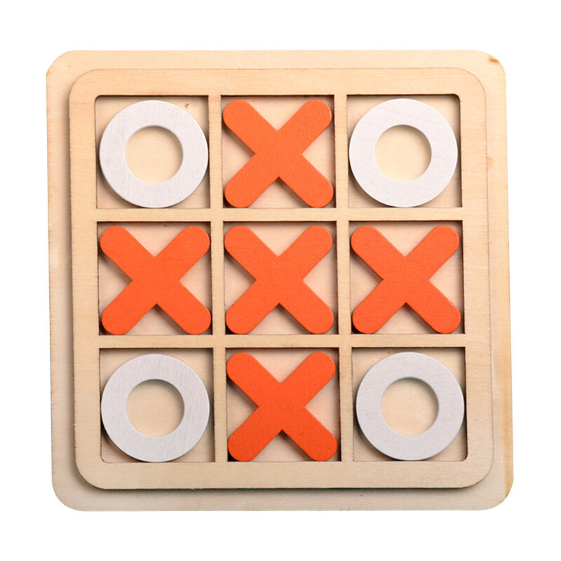 Tic Tac Toe OX szachy rodzic-dziecko gry interaktywne drewniane gry zabawne Puzzle zabawki edukacyjne dla dzieci