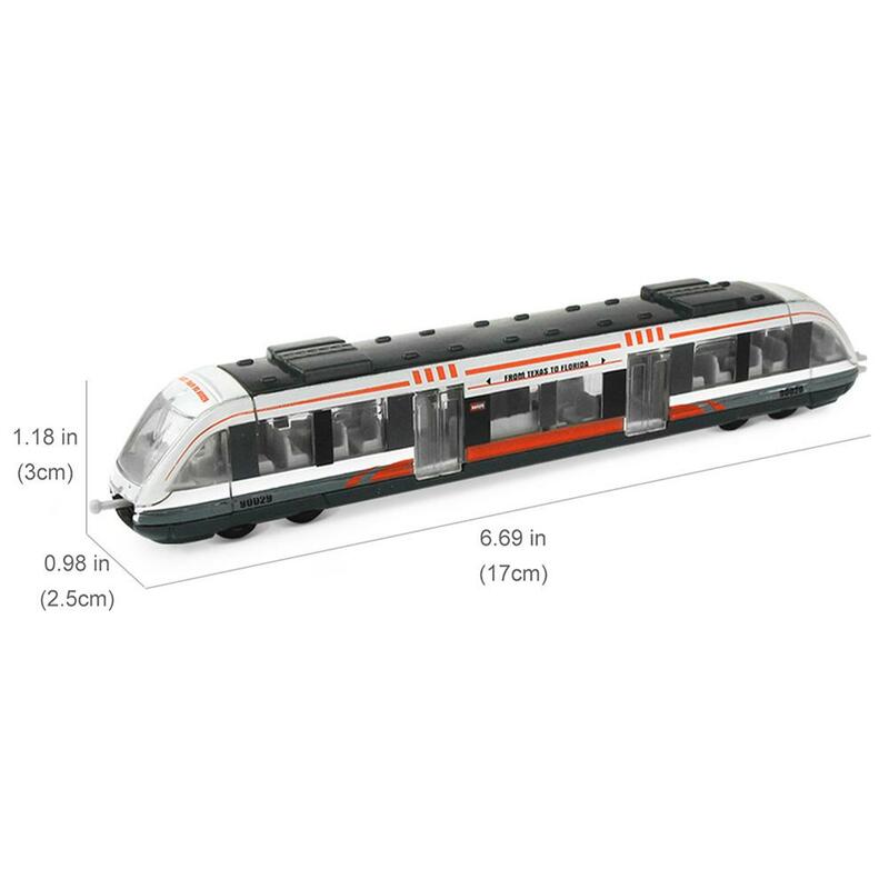 Simulation Mini Alloy Rail Train Children Inertial High-Speed Train Car Model Toys For Boys Birthday Gifts