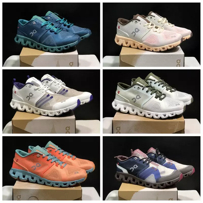 Zapatillas de correr originales Cloud X1 para hombre y mujer, zapatos antideslizantes de malla, cómodos, para Fitness, senderismo al aire libre, informales