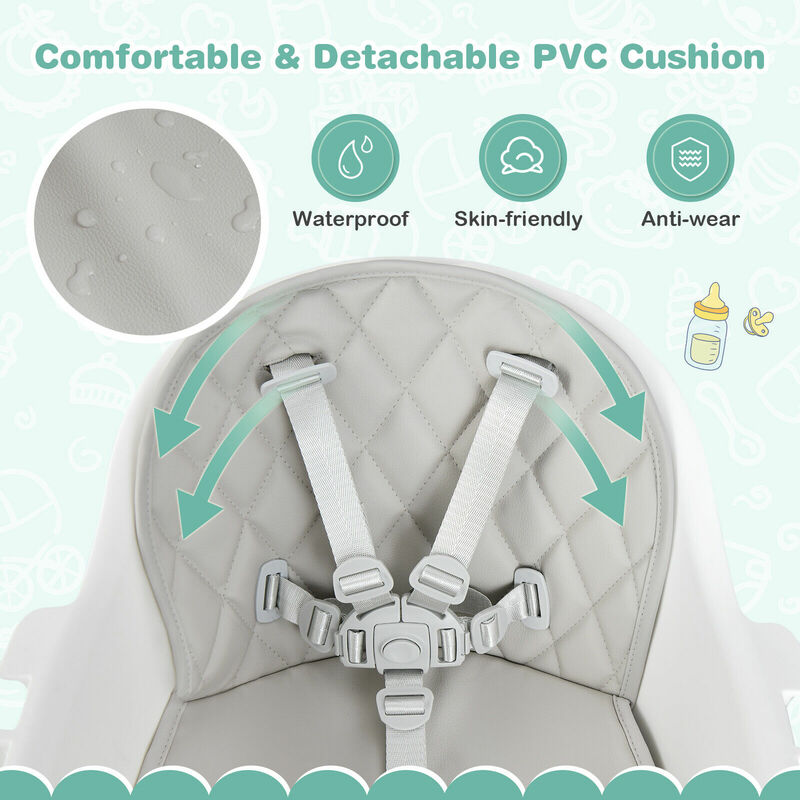 Babyjoy-아기 및 유아용 높은 의자, 신생아 수유 의자, 알루미늄 프레임 포함