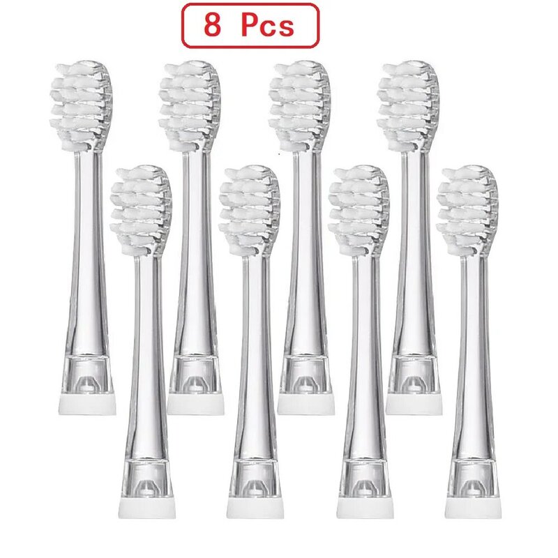 Cabezales reemplazables de cerdas suaves para cepillo de dientes eléctrico Seago, cabezales de cepillo de piezas, 4/8/12/16 SG-831, para Seago SG977/EK6/EK7/SG513