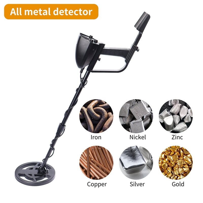GTX4080 Metal Detector Metal Length Adjustable 20Cm Coil Treasure Hunter High Sensitivity Underground Metal Detector