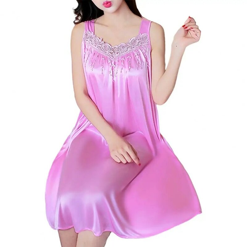 Piżama damska Koronkowa patchworkowa sukienka wieczorowa na noc weselną