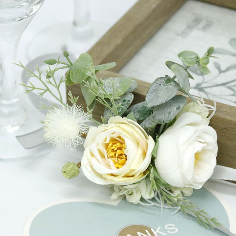 Branco nupcial cocar princesa artificial flores casamento cabelo jóias noiva casamento acessórios