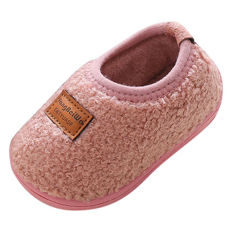Inverno bambini pavimento pantofole bambino neonato peluche caldo ragazzi ragazza morbida antiscivolo Indoor Home School scarpe per bambini scarpe calzino