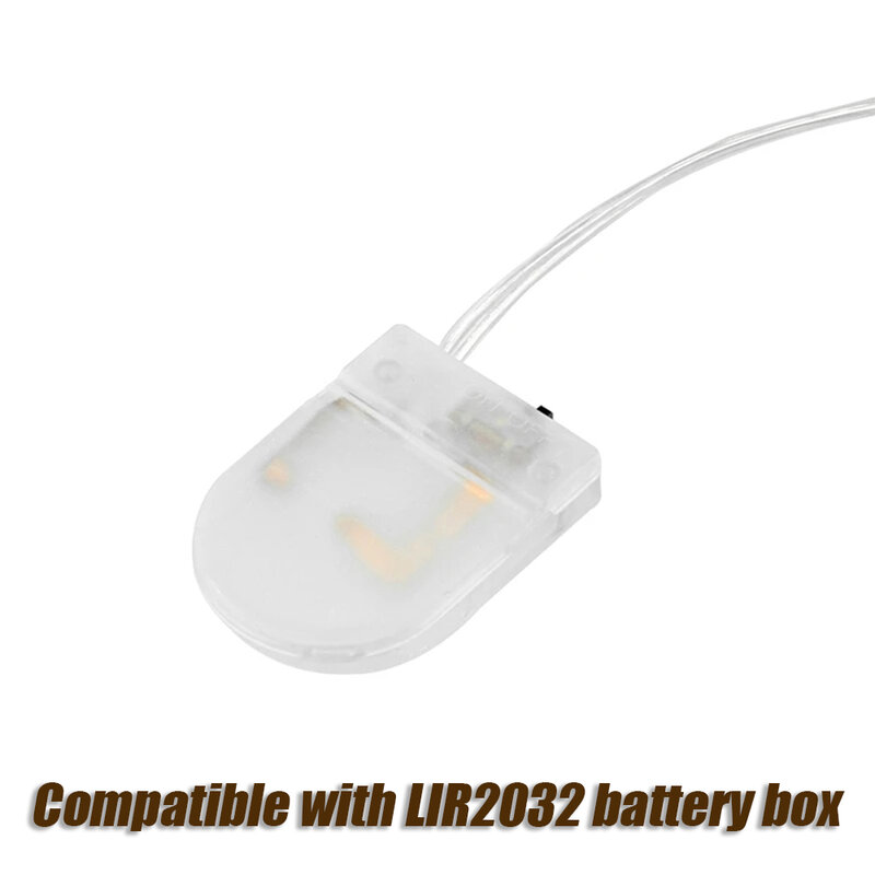 Caja de soporte de enchufe de batería de celda de moneda de botón CR2032, soporte de batería de celda de moneda con cables de interruptor, caja de batería de 3V