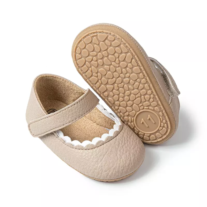 Kidsun-赤ちゃんの女の子のためのマルチカラープリンセスシューズ,ソフトソール,滑り止め,クレードルの靴,0〜18m