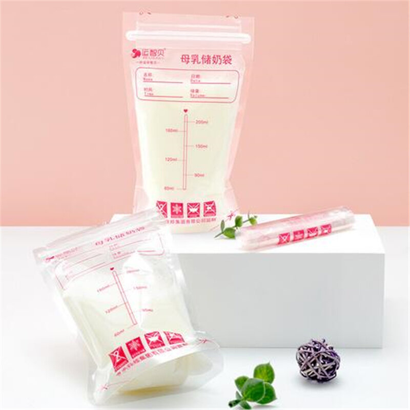 30 pz 250ml contenitori per la conservazione del latte materno sacchetti per il congelatore del latte madre materna negozio di alimenti per bambini senza BPA sacchetti di conservazione dei mangimi sicuri