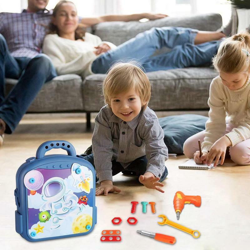 Wiertarka Puzzle zabawka kreatywna mozaika zestaw wierteł zabawki edukacyjne puzzli zabawka do budowania zabawki elektryczne do zabawki edukacyjne