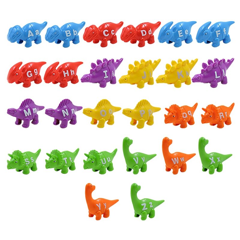Alfabet dinozaur zabawka edukacyjna umiejętności motoryczne zabawki zabawki edukacyjne zajęcia edukacyjne w wieku przedszkolnym