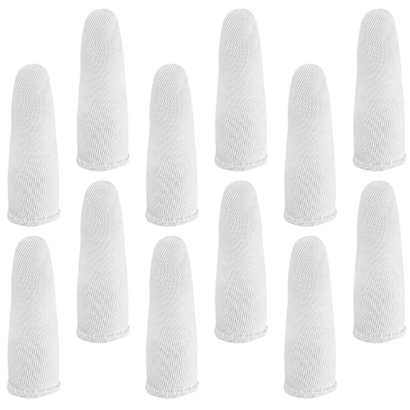 60 stücke Baumwoll finger betten atmungsaktive Fingers pitzen schutz rutsch feste Finger abdeckungen
