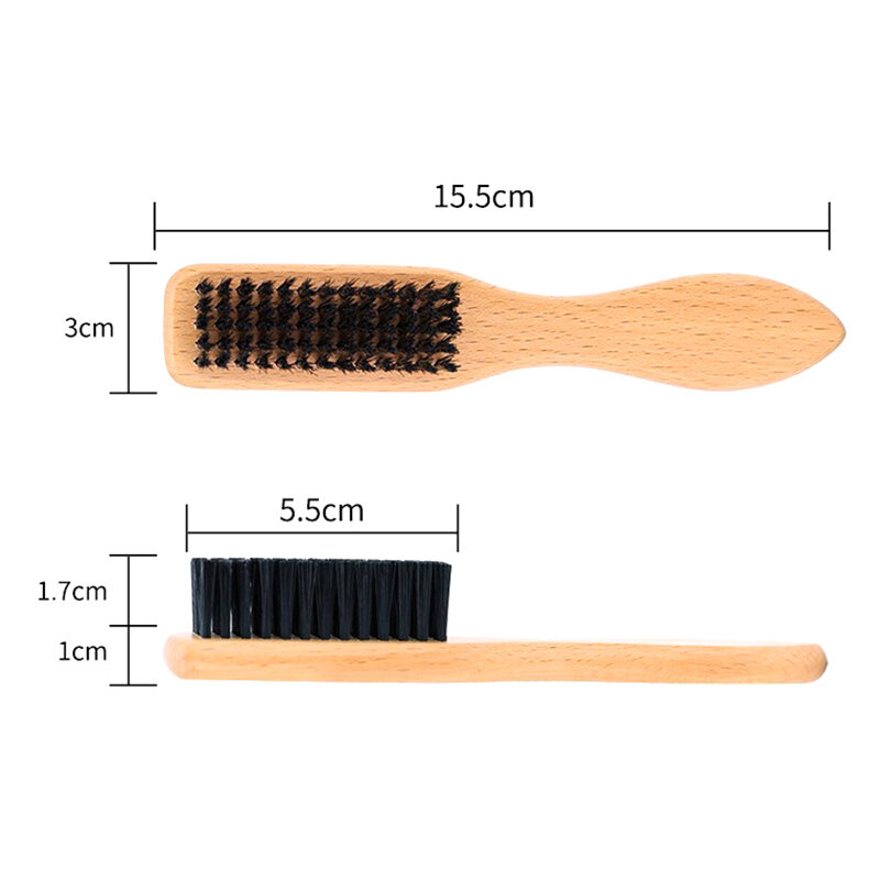 Männer Bart bürste Holzgriff weiches Haar Reinigungs bürste gebrochenes Haar entfernen Kamm Friseur Hals Staub tuch Friseur Werkzeuge