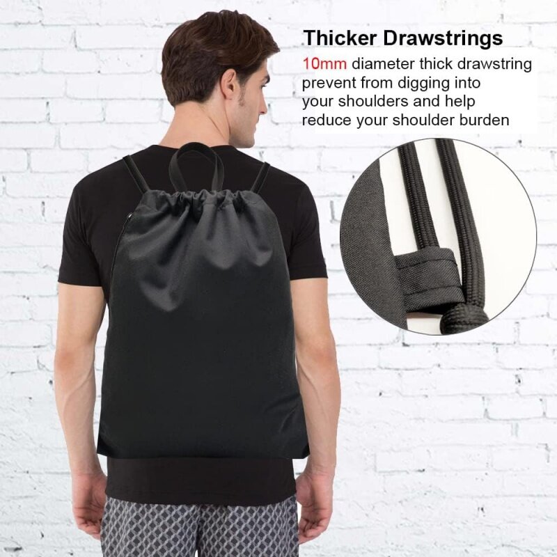 Prodotto personalizzato, Logo personalizzato palestra sport da viaggio all'aperto uomo donna tasca con cerniera laterale impermeabile borsa con coulisse grande