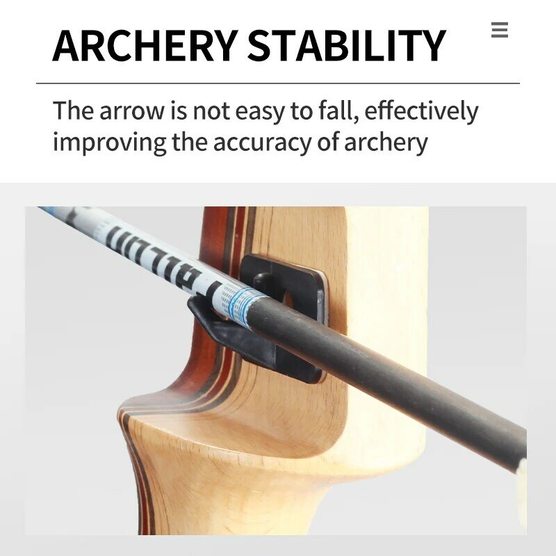1/10pcs Plastics Arrow Rest Self-Adhesive Left and Right Hand Outdoor Hunting Shooting Improve Archery Accuracy Sports equipment