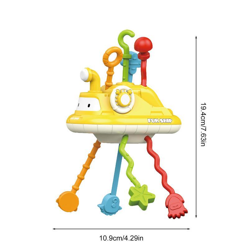 Montessori silikonowe ciągnięcie zabawka do ciągnięcia struny zabawki sensoryczne zabawki edukacyjne silikonowe do ciągnięcia zabawki do nauki w przedszkolu