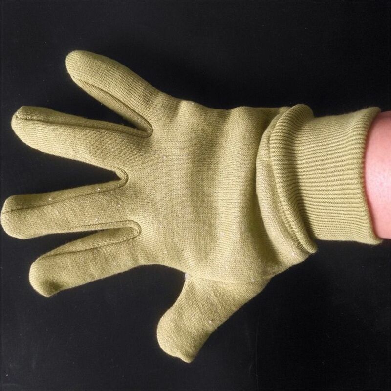 ถุงมือทำงานสีเขียวทหารถุงมือกันหนาวแบบยืดหยุ่น, ถุงมือกันหนาวถุงมือทนความร้อนกันอุณหภูมิกันลื่น