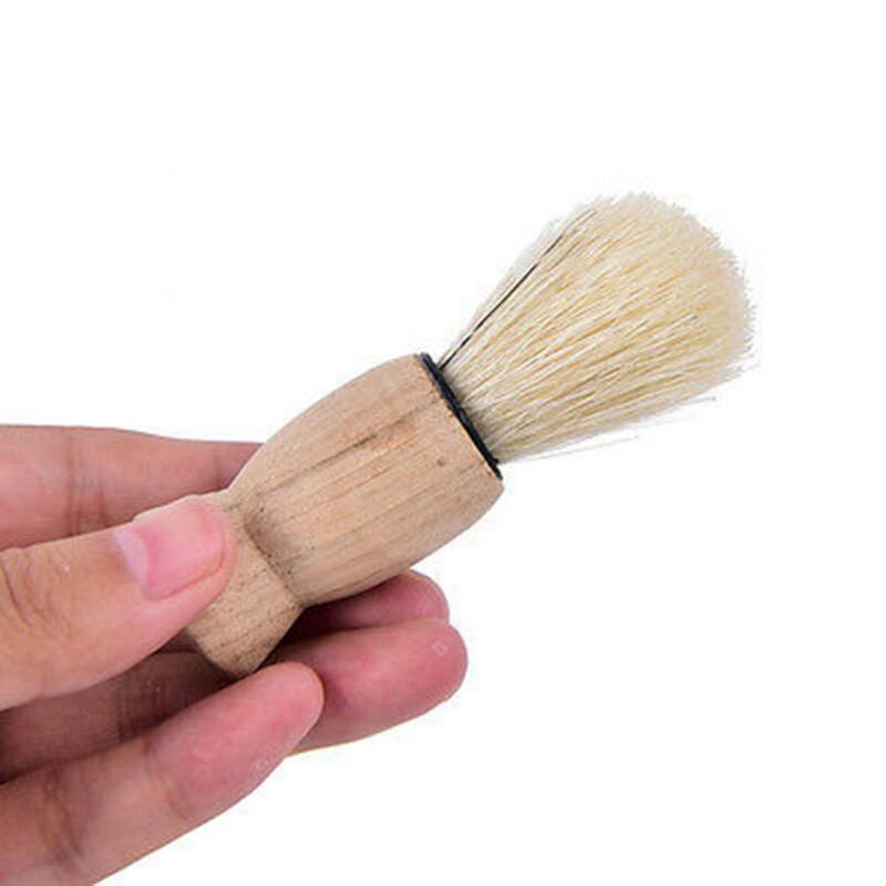 Wood Shaving Brush Handle Men Wooden Badger Hair Beard Beard Cleaning Tool