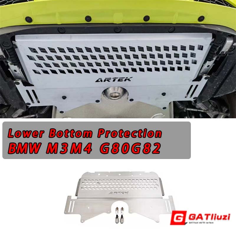 Aluminum alloy Engine Skit Plate For BMW G80 G81 M3 G82 G83 M4 G87 M2 2021-IN Engine Motor Lower Bottom Protection Trim Cover