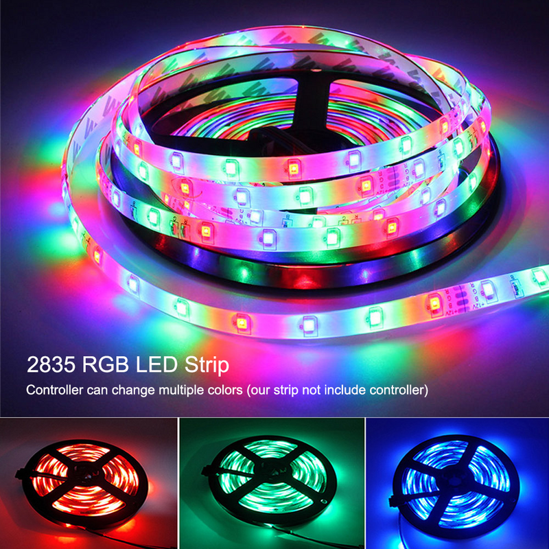 5M LED Lights Strip 12V 2835 SMD RGB LED Tape 60LEDs/m 120LEDs/m LED Strip Waterproof 10M 20M White Warm White Luces Led Rope