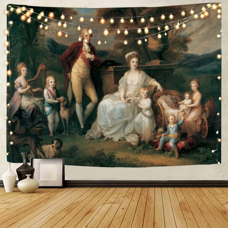 Tapiz de decoración de fondo de pintura clásica para niños y niñas, figura clásica, Fondo de pintura