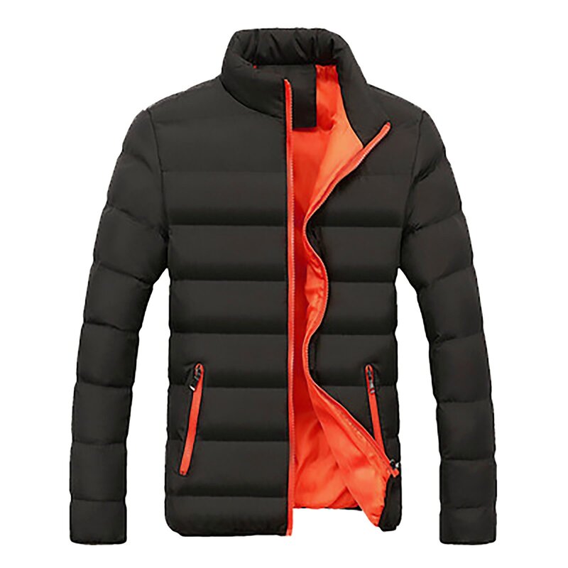 남성용 면 패딩 재킷, 다운 코트, 따뜻한 의류, 남성용 파카 플러스 사이즈, 포장 가능한 라이트, 가을, 겨울 패션