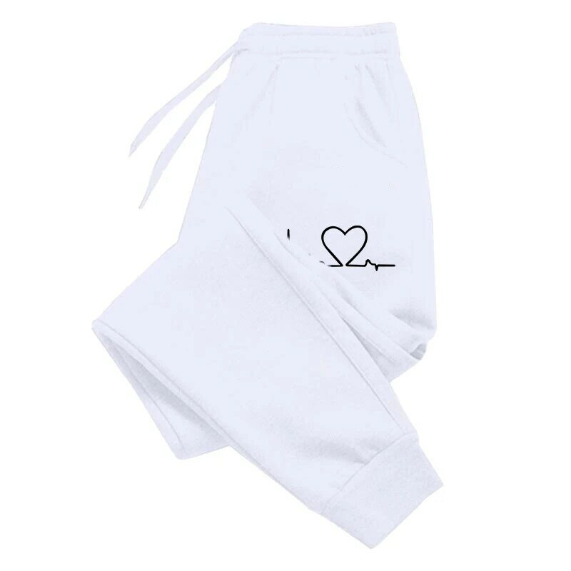 2023 Women's Pants Loose Pants Outdoor Sports Fashion Printed Pants Drawstring Tie Feet Sports Pants S-4XL