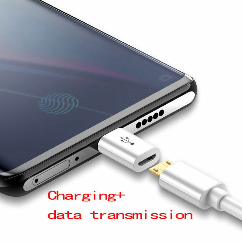 Adaptor ponsel USB mikro wanita, konverter Android kabel Data ke USB-C, 1 buah/5 buah