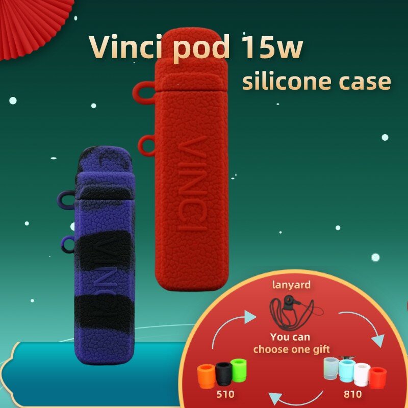 Funda de silicona para Vinci pod, de goma suave funda protectora, carcasa de piel, 1 unidad, 15w