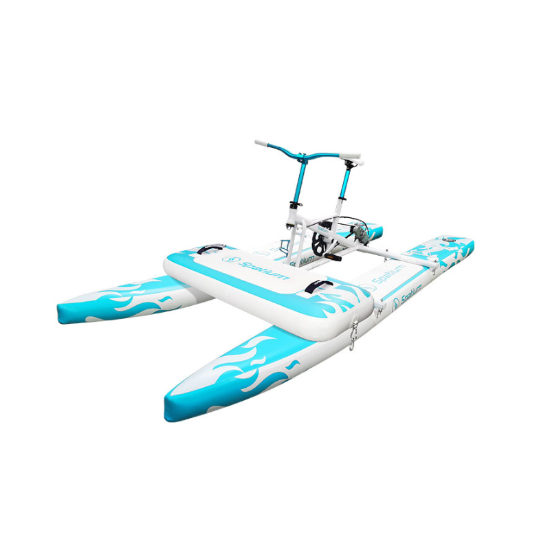Spatium High Quality Pedalo Boat Water Bike Inflatable Sea Bike Water Bicycle For Lake And Sea Beach