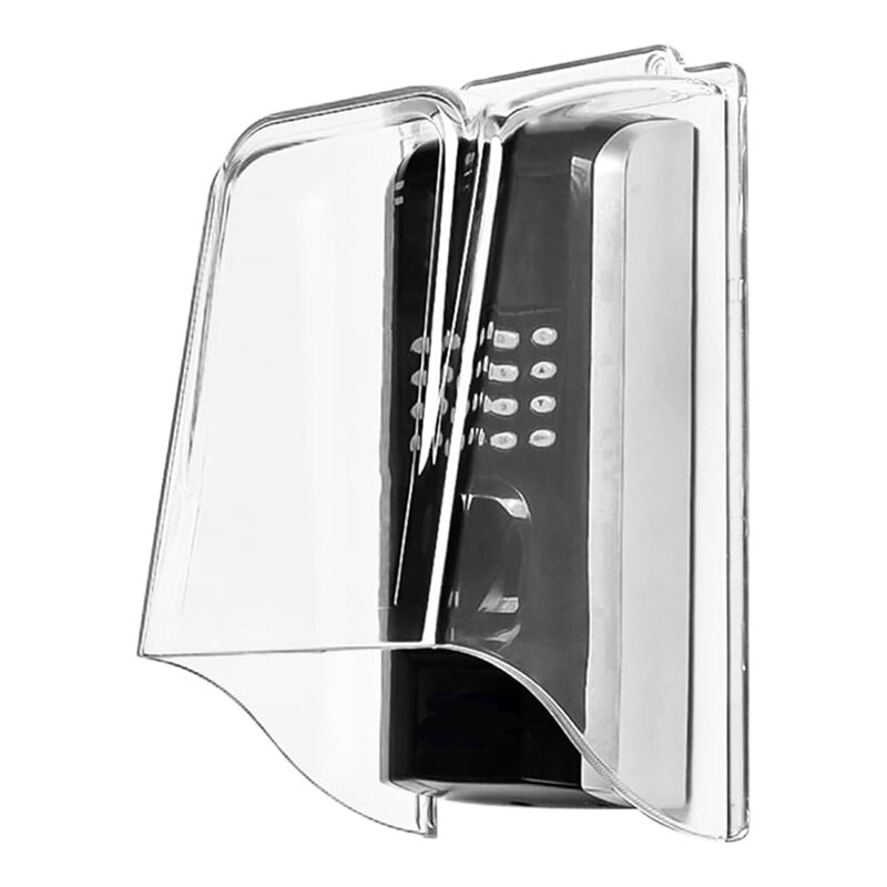 PC Plastic Lengthen Doorbell Rain Cover,Transparent Doorbell Waterproof Cover Weatherproof Protector Doorbell Attachment Durable