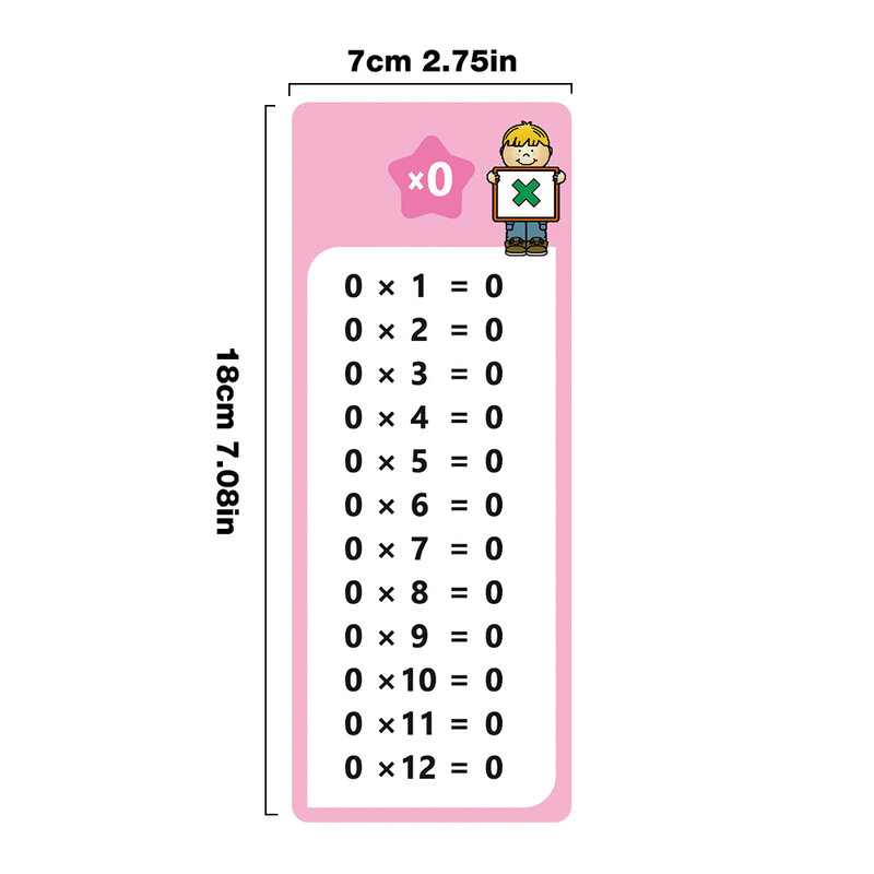 15 carte Math tablation cards 0-12 operazioni think training sussidi per l'apprendimento forniture per studenti carta da gioco matematica ripeti la scrittura