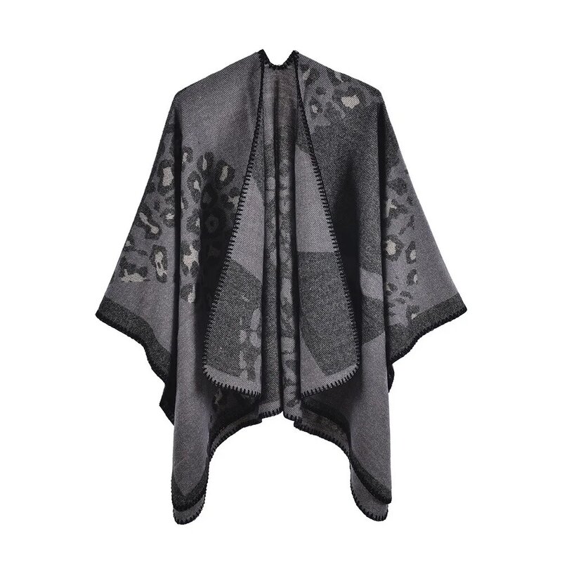 2022 New Women Poncho Brand Cashmere Winter Warm Scarves Designer Thick Blanket Shawls Women Wraps Imitated Cloak Women's Stole