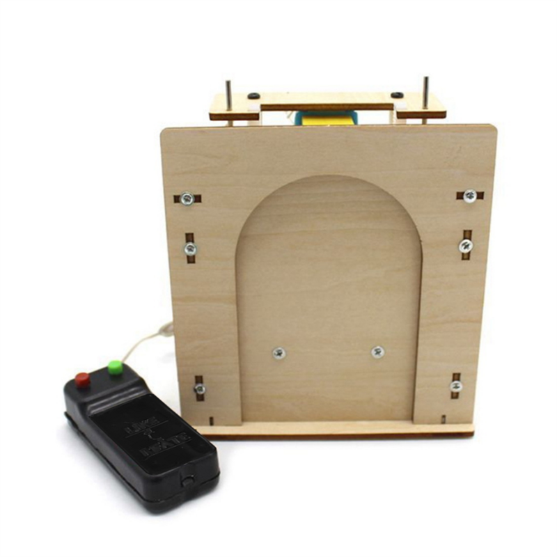 Porta di sollevamento in legno n. 1 auto-Made House Garage Model Kit porta elettrica tecnologia fai da te Gizmo Toy