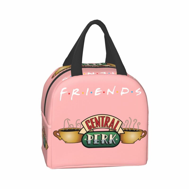 Boîte à lunch isotherme de la série télévisée Central Perk Friends, sac de pique-nique classique, glacière, sac de rangement des aliments, école, travail, femmes, enfants