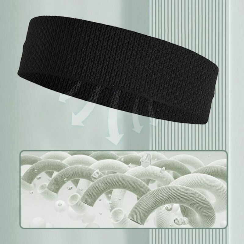 Diadema deportiva elástica para correr, banda para la cabeza antideslizante que absorbe el sudor, lavado de cara de alta elasticidad