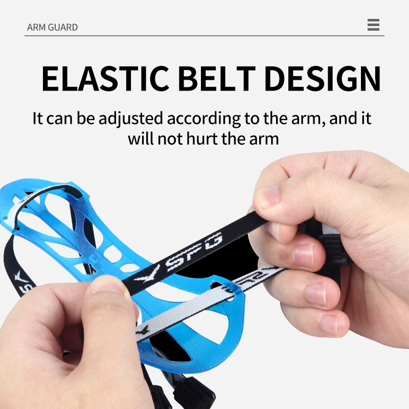 Pelindung lengan panahan, peralatan olahraga busur Recurve gabungan latihan TPE tahan lama dapat diatur
