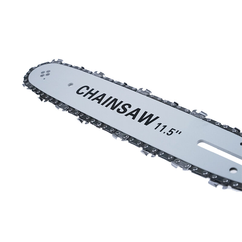 Chain Saw Blade para corte de madeira, motosserra peças, calibre 0,50 ''lâmina, 45 forma, passo 3/8', 11,5"
