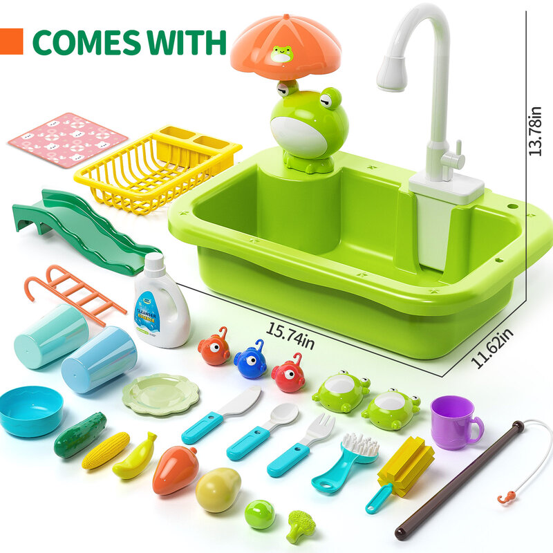 Baby Kitchen Toy Play House Toys Pretend Play Dish Wash Sink Electric Dishwasher Role Play Housework Education Toys For Children